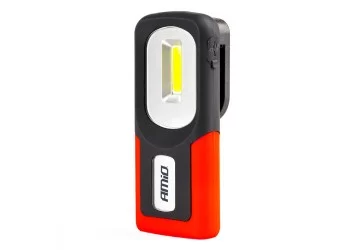 Amio - ΦΑΚΟΣ ΕΡΓΑΣΙΑΣ ΧΕΙΡΟΣ ΜΕ ΓΑΝΤΖΟ/ΜΑΓΝΗΤΗ MICRO USB COB LED 1200mAh 50x31x117mm - 1 τεμ. (02816/AM)