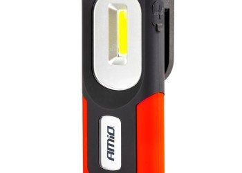 Amio - ΦΑΚΟΣ ΕΡΓΑΣΙΑΣ ΧΕΙΡΟΣ ΜΕ ΓΑΝΤΖΟ/ΜΑΓΝΗΤΗ MICRO USB COB LED 1200mAh 50x31x117mm - 1 τεμ. (02816/AM)