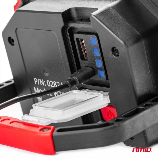 Amio - ΦΑΚΟΣ ΕΡΓΑΣΙΑΣ ΜΕ ΕΠΙΤΡΑΠΕΖΙΑ ΒΑΣΗ ΣΤΗΡΙΞΗΣ WT14 12w COB LED 2200mAh MICRO USB 145x103x40mm - 1 τεμ. (02824/AM)