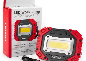 Amio - ΦΑΚΟΣ ΕΡΓΑΣΙΑΣ ΜΕ ΕΠΙΤΡΑΠΕΖΙΑ ΒΑΣΗ ΣΤΗΡΙΞΗΣ WT14 12w COB LED 2200mAh MICRO USB 145x103x40mm - 1 τεμ. (02824/AM)