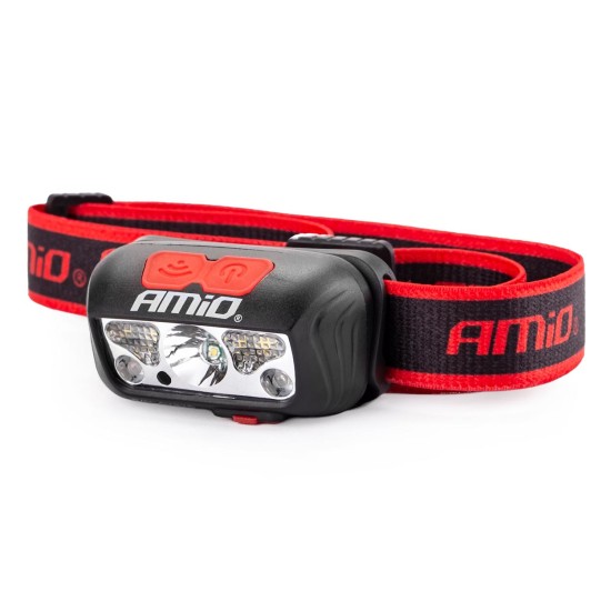 Amio - ΦΑΚΟΣ ΚΕΦΑΛΗΣ ΕΡΓΑΣΙΑΣ LH03 1200mAh MICRO USB XPE+2LED+2SMD 180FLUX 8x7x7cm - 1 τεμ. (02825/AM)