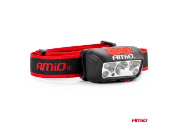 Amio - ΦΑΚΟΣ ΚΕΦΑΛΗΣ ΕΡΓΑΣΙΑΣ LH03 1200mAh MICRO USB XPE+2LED+2SMD 180FLUX 8x7x7cm - 1 τεμ. (02825/AM)