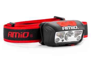 Amio - ΦΑΚΟΣ ΚΕΦΑΛΗΣ ΕΡΓΑΣΙΑΣ LH03 1200mAh MICRO USB XPE+2LED+2SMD 180FLUX 8x7x7cm - 1 τεμ. (02825/AM)