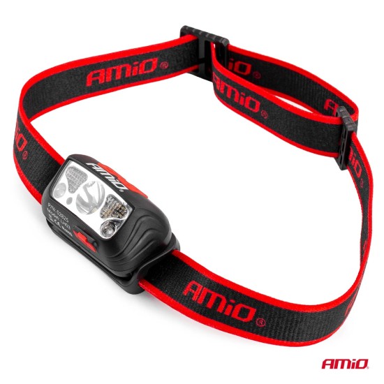 Amio - ΦΑΚΟΣ ΚΕΦΑΛΗΣ ΕΡΓΑΣΙΑΣ LH03 1200mAh MICRO USB XPE+2LED+2SMD 180FLUX 8x7x7cm - 1 τεμ. (02825/AM)