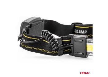 Amio - ΦΑΚΟΣ ΚΕΦΑΛΗΣ ΕΡΓΑΣΙΑΣ LH04 ΜΕ ΑΝΑΚΛΑΣΤΙΚΟ ΙΜΑΝΤΑ USB-TYPE C 1500mAh XT+3030+COB LED 180FLUX - 1 τεμ. (02826/AM)