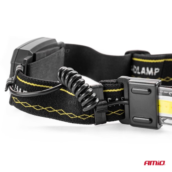 Amio - ΦΑΚΟΣ ΚΕΦΑΛΗΣ ΕΡΓΑΣΙΑΣ LH04 ΜΕ ΑΝΑΚΛΑΣΤΙΚΟ ΙΜΑΝΤΑ USB-TYPE C 1500mAh XT+3030+COB LED 180FLUX - 1 τεμ. (02826/AM)
