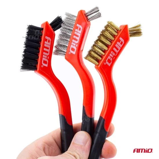 Amio - ΣΥΡΜΑΤΟΒΟΥΡΤΣΕΣ ΣΕΤ 3ΤΕΜ 180mm (02827/AM)