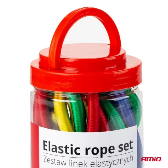 Amio - ΧΤΑΠΟΔΙΑ ΕΛΑΣΤΙΚΑ (4mmΧ25cm 4ΤΕΜ)(8mmX45cm 2ΤΕΜ)(8mmΧ60cm 2ΤΕΜ)(8mmX75cm 2ΤΕΜ)(8mmX90cm 2ΤΕΜ) - 12 ΤΕΜ. (02836/AM)