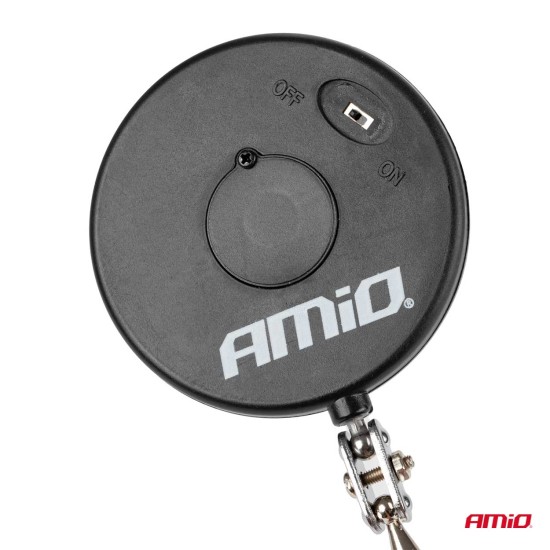 Amio - ΚΑΘΡΕΠΤΗΣ ΧΕΙΡΟΣ ΤΗΛΕΣΚΟΠΙΚΟΣ 50mm 28-87cm 360 ΜΟΙΡΕΣ ΜΕ ΦΩΣ LED - 1 ΤΕΜ. (02840/AM)