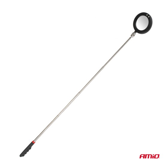 Amio - ΚΑΘΡΕΠΤΗΣ ΧΕΙΡΟΣ ΤΗΛΕΣΚΟΠΙΚΟΣ 50mm 28-87cm 360 ΜΟΙΡΕΣ ΜΕ ΦΩΣ LED - 1 ΤΕΜ. (02840/AM)