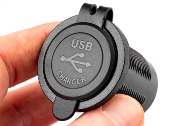 Amio - ΠΡΙΖΑ ΑΝΑΠΤΗΡΑ ΜΕ ΚΑΠΑΚΙ 12/24V ΜΑΥΡΗ MOD-01 - 1 τεμ. (02851/AM)