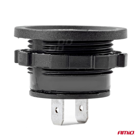 Amio - ΒΟΛΤΟΜΕΤΡΟ ΨΗΦΙΑΚΟ ΣΕ ΠΡΙΖΑ ΣΤΡΟΓΓΥΛΟ ΜΕ ΚΟΚΚΙΝΟ ΦΩΣ 3-32V Φ 37mm x 32mm MOD-02 - 1 τεμ. (02852/AM)