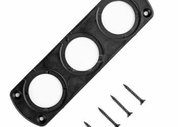 Amio - ΠΑΝΕΛ ΤΡΙΠΛΟ ΓΙΑ ΠΡΙΖΕΣ ΜΑΥΡΟ MOD-13 151x43x4,5 mm ΔΙΑΜΕΤΡΟ ΤΡΥΠΑΣ: 3cm (02864/AM)