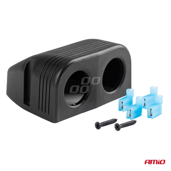 Amio - ΒΑΣΗ ΔΙΠΛΗ ΓΙΑ ΠΡΙΖΕΣ MOD-16 5x5x3cm ΔΙΑΜΕΤΡΟΣ ΤΡΥΠΑΣ: 3cm (02866/AM)