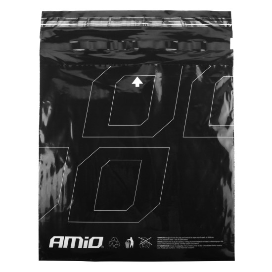 Amio - ΣΑΚΟΥΛΕΣ ΑΠΟΡΡΙΜΑΤΩΝ ΟΧΗΜΑΤΟΣ (ΥΛΙΚΟ: PE ΠΛΑΣΤΙΚΟ) ΜΑΥΡΟ ΧΡΩΜΑ - 25 τεμ. (02872/AM)