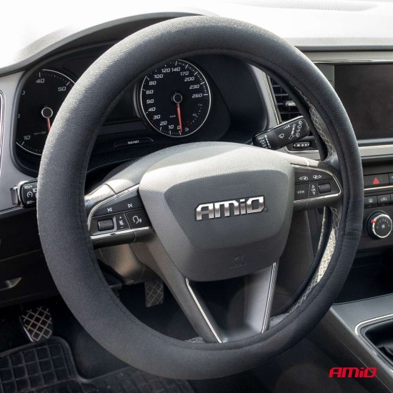 Amio - ΚΑΛΥΜΜΑ ΤΙΜΟΝΙΟΥ VELOUR 37/39cm ΜΑΥΡΟ - 1 Τεμ. (02886/AM)