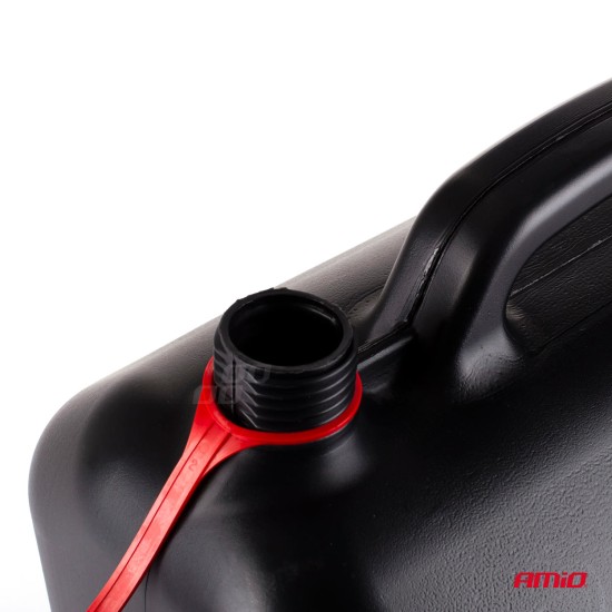 Amio - ΜΠΕΤΟΝΙ ΠΛΑΣΤΙΚΟ 20L ΜΑΥΡΟ ΜΕ ΚΟΚΚΙΝΟ ΣΤΟΜΙΟ - 1 τεμ. (02889/AM)