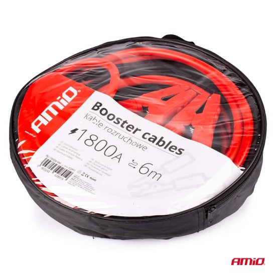 Amio - ΡΕΥΜΑΤΟΔΟΤΕΣ 1800A 6m (ΚΑΛΩΔΙΑ ΦΟΡΤΙΣΗΣ ΜΠΑΤΑΡΙΑΣ) – 1 σετ (02891/AM)