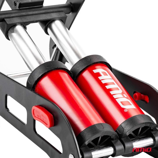 Amio - ΤΡΟΜΠΑ ΑΕΡΟΣ ΠΟΔΗΛΑΤΟΥ ΠΟΔΙΟΥ ΔΙΠΛΟ ΠΙΣΤΟΝΙ 2x45mm ΜΕΤΑΛΛΙΚΗ 160PSI ΜΕ ΜΑΝΟΜΕΤΡΟ PU07 - 1 τεμ. (02894/AM)