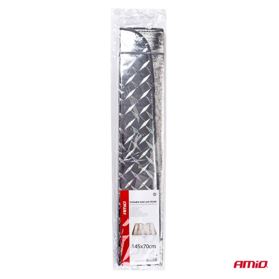 Amio - ΗΛΙΟΠΡΟΣΤΑΣΙΑ ΕΣΩΤΕΡΙΚΗ ΠΑΡΜΠΡΙΖ 145x70cm LASER - 1 ΤΕΜ. (02908/AM)