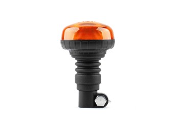 Amio - ΦΑΡΟΣ ΠΕΡΙΣΤΡΕΦΟΜΕΝΟΣ LED MINI 12/24V 18SMD ΕΛΑΣΤΙΚΟΣ ΒΙΔΩΤΟΣ ΠΟΡΤΟΚΑΛΙ 138x86mm -1 ΤΕΜ. (02921/AM)