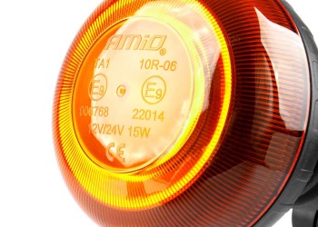 Amio - ΦΑΡΟΣ LED MINI 12/24V 18SMD ΒΙΔΩΤΟΣ ΠΟΡΤΟΚΑΛΙ 97x86mm -1 ΤΕΜ. (02922/AM)