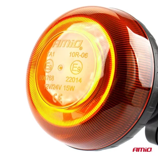 Amio - ΦΑΡΟΣ LED MINI 12/24V 18SMD ΒΙΔΩΤΟΣ ΠΟΡΤΟΚΑΛΙ 97x86mm -1 ΤΕΜ. (02922/AM)