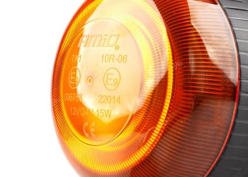 Amio - ΦΑΡΟΣ LED MINI FLAT 12/24V 18SMD IP56 ΠΟΡΤΟΚΑΛΙ ΜΑΓΝΗΤΙΚΟΣ/ΒΙΔΩΤΟΣ ΜΕ ΦΙΣ ΑΝΑΠΤΗΡΑ 113x64mm -1 ΤΕΜ. (02925/AM)