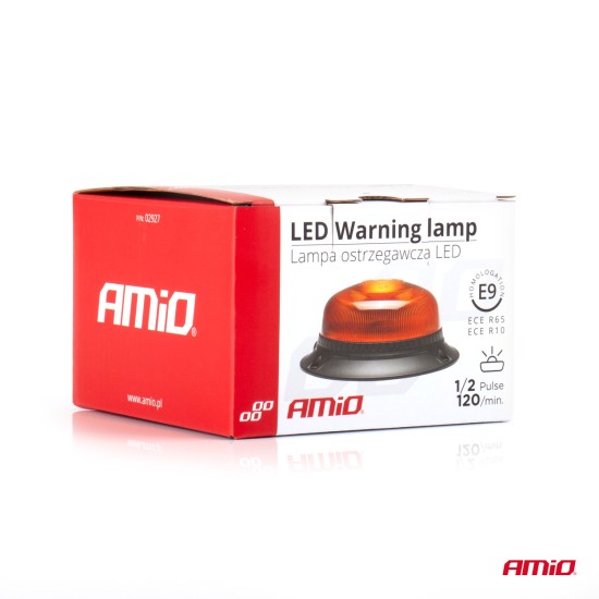 Amio - ΦΑΡΟΣ LED MINI FLAT 12/24V 18SMD IP56 ΠΟΡΤΟΚΑΛΙ ΒΙΔΩΤΟΣ 113x47mm -1 ΤΕΜ. (02927/AM)
