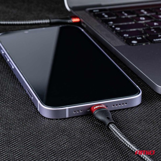 Amio - ΚΑΛΩΔΙΟ ΦΟΡΤΙΣΗΣ ΚΑΙ ΣΥΓΧΡΟΝΙΣΜΟΥ USB TYPE C ΣΕ APPLE LIGHTNING 100cm 2.4A UC-17 - 1 ΤΕΜ. (02929/AM)
