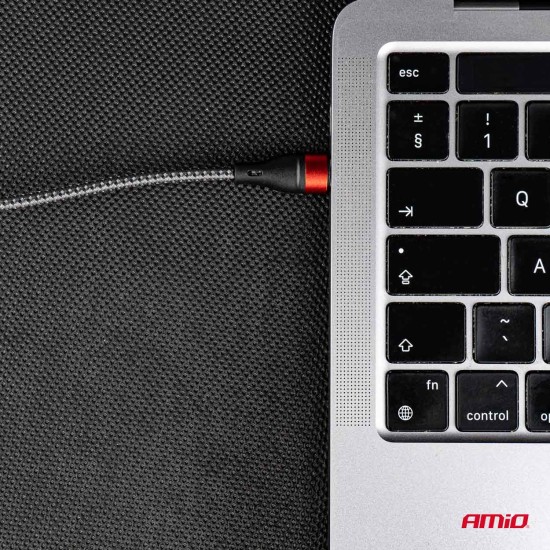 Amio - ΚΑΛΩΔΙΟ ΦΟΡΤΙΣΗΣ ΚΑΙ ΣΥΓΧΡΟΝΙΣΜΟΥ USB TYPE C ΣΕ APPLE LIGHTNING 100cm 2.4A UC-17 - 1 ΤΕΜ. (02929/AM)