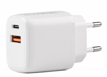 Amio - ΦΟΡΤΙΣΤΗΣ ΚΙΝΗΤΟΥ ΜΕ ΟΙΚΙΑΚΗ ΠΡΙΖΑ ΚΑ 2ΘΥΡΕΣ USB/USB-C 220V 20W 5V/3A, 9V/2A, 12V/1,5A ΛΕΥΚΟΣ PRO-09 - 1 ΤΕΜ. (02935/AM)