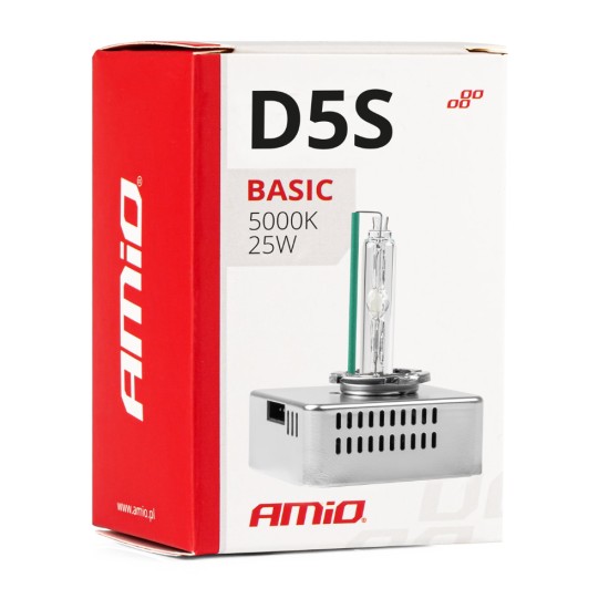 Amio - D5S 12V 5.000k 25W ΑΝΤΑΛΛΑΚΤΙΚΗ ΛΑΜΠΑ BASIC - 1 Τεμ. (02941/AM)