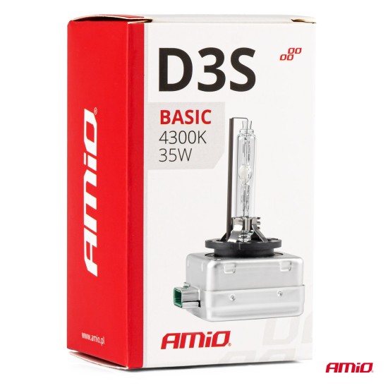 Amio - D3S 12V 4.300k 35W ΑΝΤΑΛΛΑΚΤΙΚΗ ΛΑΜΠΑ BASIC - 1 Τεμ. (02947/AM)