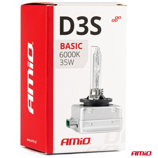 Amio - D3S 12V 6.000k 35W ΑΝΤΑΛΛΑΚΤΙΚΗ ΛΑΜΠΑ BASIC - 1 Τεμ. (02948/AM)