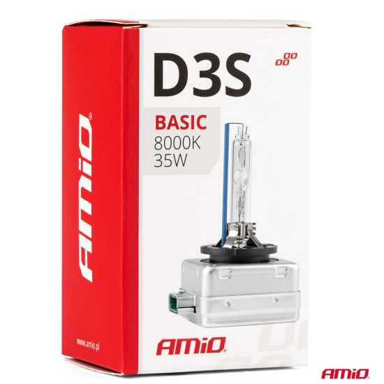 Amio - D3S 12V 8.000k 35W ΑΝΤΑΛΛΑΚΤΙΚΗ ΛΑΜΠΑ BASIC - 1 Τεμ. (02949/AM)