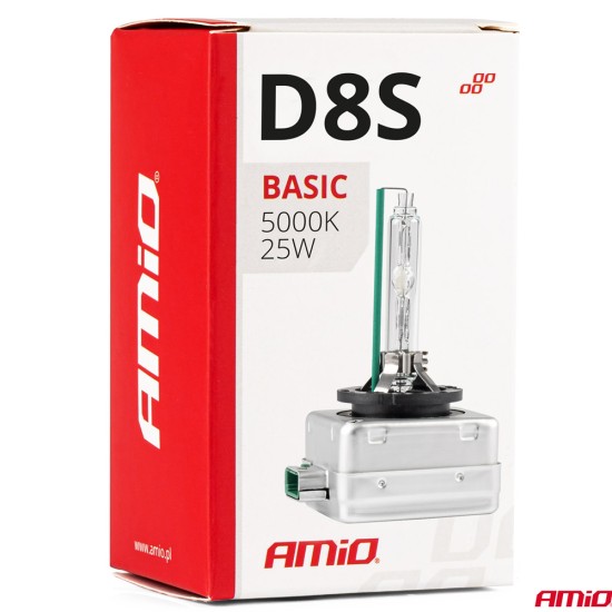 Amio - D8S 12V 45.000k 35W ΑΝΤΑΛΛΑΚΤΙΚΗ ΛΑΜΠΑ BASIC - 1 Τεμ. (02952/AM)
