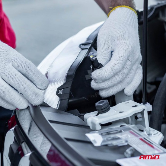 Amio - T10 W5W 12V COB LED ΛΕΥΚΟ ΧΡΩΜΑ CLEAR WHITE 100ΤΕΜ. (02955/AM)