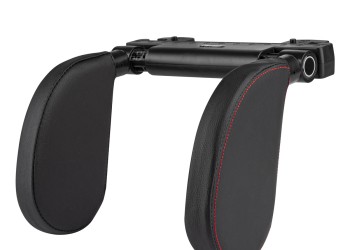 Amio - ΠΡΟΣΚΕΦΑΛΟ ΑΥΤΟΚΙΝΗΤΟΥ ΡΥΘΜΙΖΟΜΕΝΟ ΓΙΑ ΣΤΗΡΙΞΗ ΑΥΧΕΝΑ ΣΕ ΜΑΥΡΟ ΧΡΩΜΑ ΑΠΟ ΔΕΡΜΑΤΙΝΗ - 1 TEM. (02957/AM)