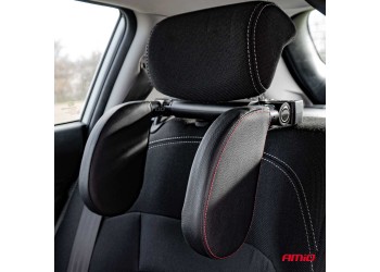 Amio - ΠΡΟΣΚΕΦΑΛΟ ΑΥΤΟΚΙΝΗΤΟΥ ΡΥΘΜΙΖΟΜΕΝΟ ΓΙΑ ΣΤΗΡΙΞΗ ΑΥΧΕΝΑ ΣΕ ΜΑΥΡΟ ΧΡΩΜΑ ΑΠΟ ΔΕΡΜΑΤΙΝΗ - 1 TEM. (02957/AM)