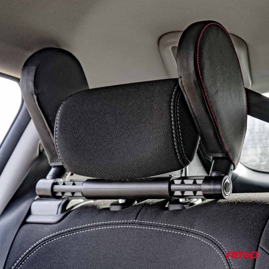 Amio - ΠΡΟΣΚΕΦΑΛΟ ΑΥΤΟΚΙΝΗΤΟΥ ΡΥΘΜΙΖΟΜΕΝΟ ΓΙΑ ΣΤΗΡΙΞΗ ΑΥΧΕΝΑ ΣΕ ΜΑΥΡΟ ΧΡΩΜΑ ΑΠΟ ΔΕΡΜΑΤΙΝΗ - 1 TEM. (02957/AM)