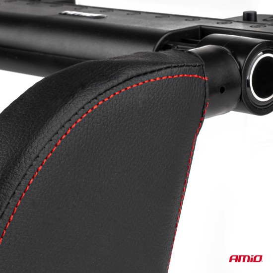 Amio - ΠΡΟΣΚΕΦΑΛΟ ΑΥΤΟΚΙΝΗΤΟΥ ΡΥΘΜΙΖΟΜΕΝΟ ΓΙΑ ΣΤΗΡΙΞΗ ΑΥΧΕΝΑ ΣΕ ΜΑΥΡΟ ΧΡΩΜΑ ΑΠΟ ΔΕΡΜΑΤΙΝΗ - 1 TEM. (02957/AM)
