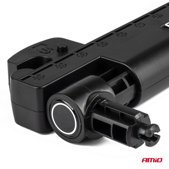 Amio - ΠΡΟΣΚΕΦΑΛΟ ΑΥΤΟΚΙΝΗΤΟΥ ΡΥΘΜΙΖΟΜΕΝΟ ΓΙΑ ΣΤΗΡΙΞΗ ΑΥΧΕΝΑ ΣΕ ΜΑΥΡΟ ΧΡΩΜΑ ΑΠΟ ΔΕΡΜΑΤΙΝΗ - 1 TEM. (02957/AM)