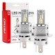 Amio - ΛΑΜΠΕΣ LED H4 10-16V 72W 6.500K 7920lm CANBUS (ΑΝΕΜΙΣΤΗΡΑΚΙ) X2 SERIES - 2ΤΕΜ. (02972/AM)