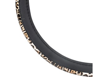 Amio - ΚΑΛΥΜΜΑ ΤΙΜΟΝΙΟΥ 37-39cm SWC-43-M ΜΑΥΡΟ/ΛΕΟΠΑΡ (LEOPARD) - 1 ΤΕΜ. (02984/AM)