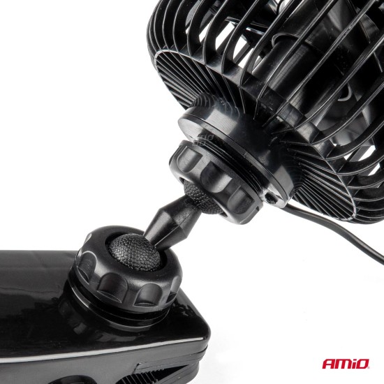 Amio - ΑΝΕΜΙΣΤΗΡΑΣ ΦΟΡΤΗΓΟΥ 24V ΜΕ ΦΙΣ ΑΝΑΠΤΗΡΑ 2 ΤΑΧΥΤΗΤΩΝ & ΜΑΝΤΑΛΑΚΙ 4,5'' (12,2CM) PRO SERIES - 1 ΤΕΜ. (03006/AM)