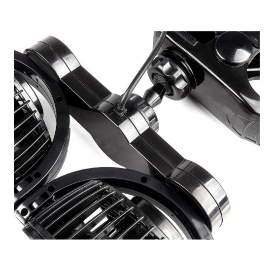 Amio - ΑΝΕΜΙΣΤΗΡΑΣ ΔΙΠΛΟΣ 24V 2χ4''(10,8cm) ΜΕ ΦΙΣ ΑΝΑΠΤΗΡΑ/2 ΤΑΧΥΤΗΤΩΝ/ ΜΕ ΜΑΝΤΑΛΑΚΙ PRO SERIES - 1 ΤΕΜ. (03013/AM)