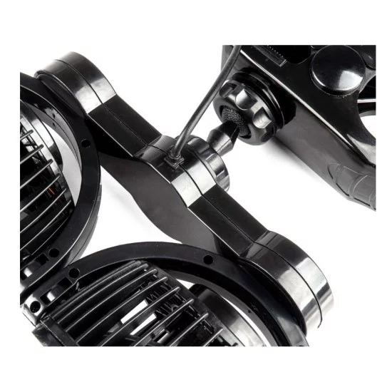 Amio - ΑΝΕΜΙΣΤΗΡΑΣ ΔΙΠΛΟΣ 24V 2χ4''(10,8cm) ΜΕ ΦΙΣ ΑΝΑΠΤΗΡΑ/2 ΤΑΧΥΤΗΤΩΝ/ ΜΕ ΜΑΝΤΑΛΑΚΙ PRO SERIES - 1 ΤΕΜ. (03013/AM)