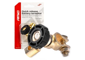 Amio - ΠΟΛΟΣ ΑΣΦΑΛΕΙΑΣ ΜΠΑΤΑΡΙΑΣ QUICK REALEASE ΤΑΧΕΙΑΣ ΑΠΟΔΕΣΜΕΥΣΗΣ (ΑΚΡΟΔΕΚΤΗΣ) max300A​ - 1 TEM. (03021/AM)