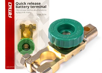 Amio - ΠΟΛΟΣ ΜΠΑΤΑΡΙΑΣ ΑΣΦΑΛΕΙΑΣ & ΔΙΑΚΟΠΗΣ ΡΕΥΜΑΤΟΣ 12/24V 300A ΜΟΝΟ ΓΙΑ ΤΟ ( - )ΠΛΗΝ - 1 Τεμ. (03022/AM)